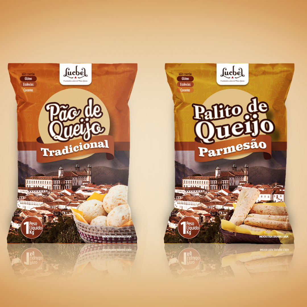 Duas embalagens de produtos Lucbel